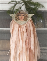 Jeanne d´Arc Living Kreativ Jul engel med kjole - Tinashjem